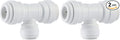 John Guest Speedfit 3/8 Inch x 3/8 Inch x 1/4 Inch OD Reducing Tee, Push to by JohnGuest