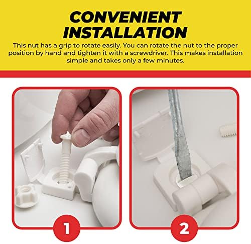 Qualihome Plastic Toilet Seat Screws Replacement - Image 6
