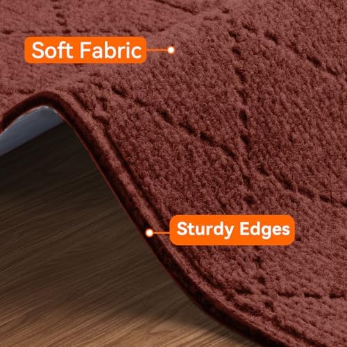 Stair Treads for Wooden Steps 18 PCS, Non Slip Stair Rugs Red - Image 2
