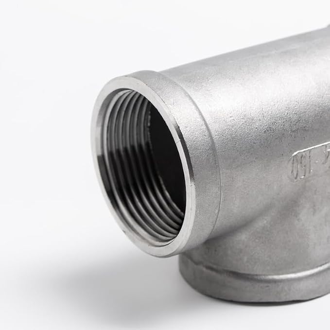 Beduan 2 PCS Stainless 1" Tee Female NPT T Shaped 3 Way Cast Pipe Fitting | 304 - Image 4