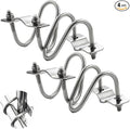 4 Pack Vertical Pipe Clip Cross Connector Clamp Mount OD 1‘’-1.2‘’ EMT Tube by Unknown