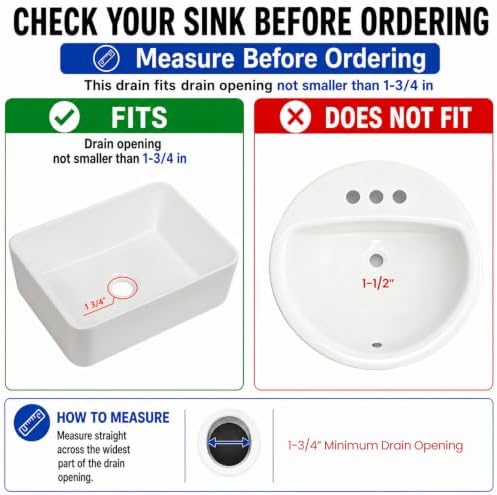 Bathroom Sink Drain with Overflow - Image 3