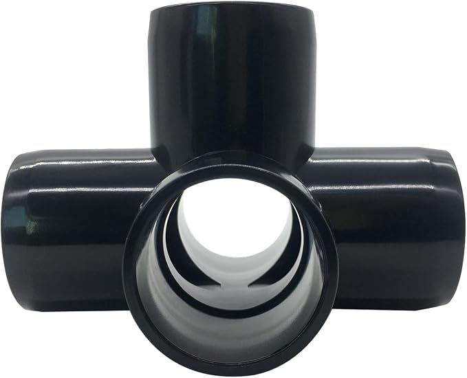 1/2“ Tee PVC Fitting 5 Way Elbow Connector, Furniture Grade 90 Degree Elbow - Image 4