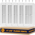 5 Pack Floor Vent Covers, Floor Register 4x10, Adjustable Plastic Vent Covers by Unknown