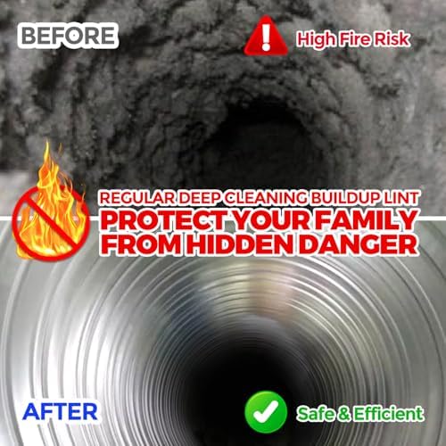 Holikme Dryer Vent Cleaner Kit - 15Ft Flexible Lint Brush - Image 5