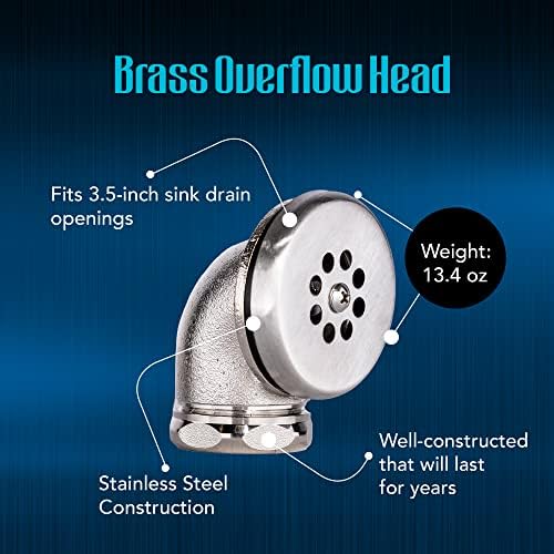 Brass Overflow Head, Durable Sink Overflow Head - Image 4