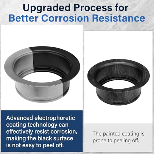 Matte Black Garbage Disposal Sink Flange - Image 3