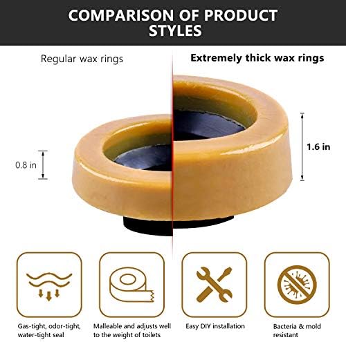 Extra Thick Toilet Wax Ring Replacement Kit - Image 3