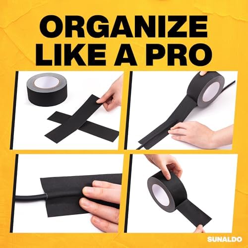 Gaffers Tape Heavy Duty, Easy Rip, No Residue | Black - Image 2