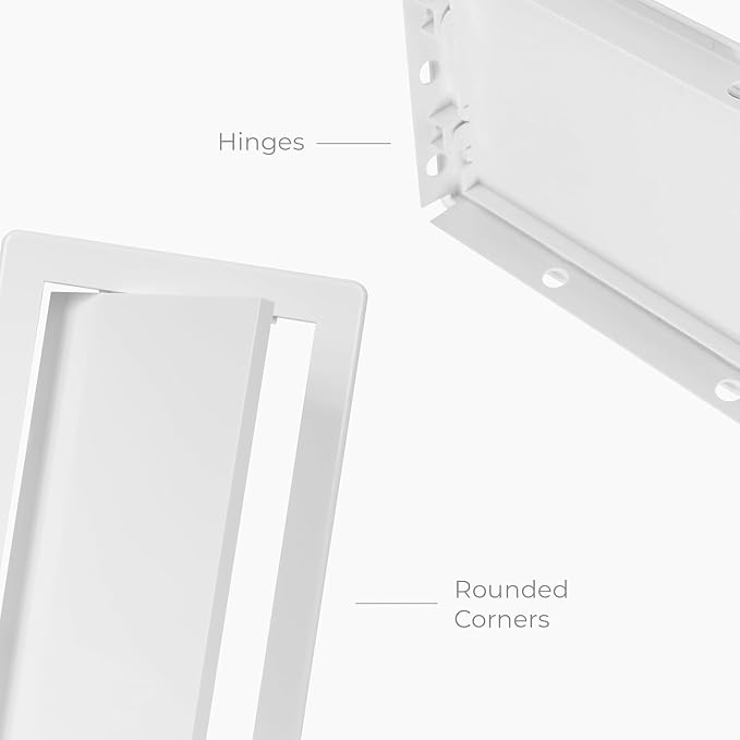 8x8 Inch White Access Panel for Drywall – ABS Plastic Square Wall, Ceiling - Image 5