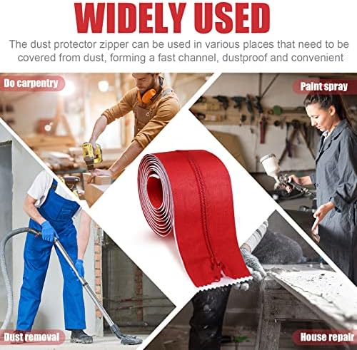 Tigeen 24 Roll Heavy Duty Zipper Door Dust Barriers 7 ft x 4 Inch - Image 6