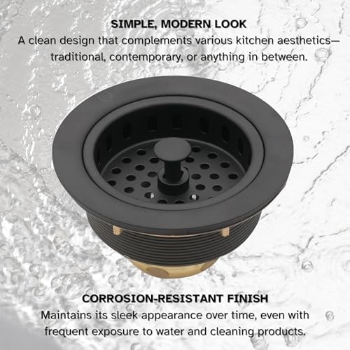 Westbrass A2165-12A 4-1/4" OD Post Style Large Kitchen Basket Strainer - Image 6