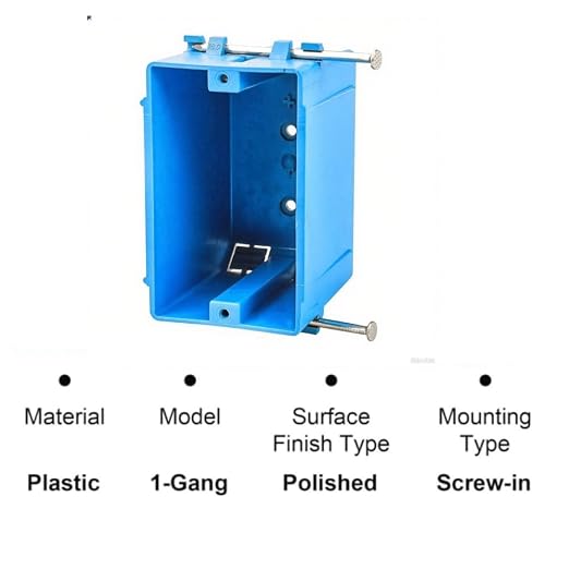 14-Pack-1-Gang PVC Electrical Outlet Box, 18 cu in Blue Switch Box - Image 3
