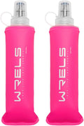 Folding Soft Flask Portable Collapsible Running Lightweight Water Bottle by WRELS