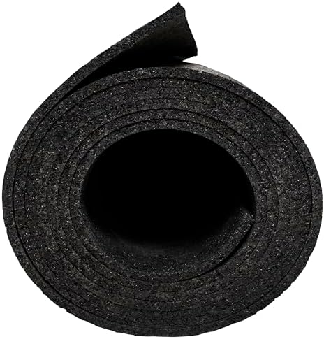 MSI Rubber Utility Mat 48in. x 72in. Black Non-Slip Floor Mat Tile - Image 4