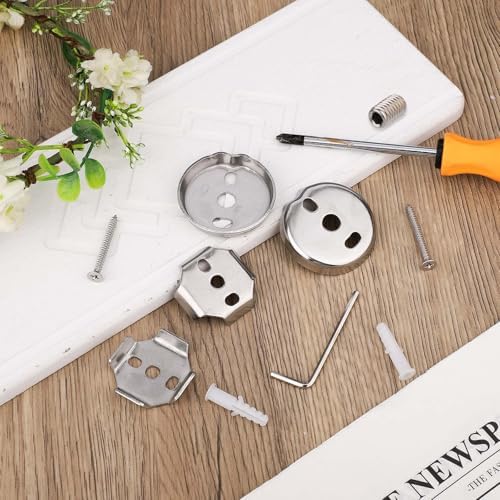 15pcs Towel Bar Replacement Parts Set kit, Shower Bathroom Towel Bar - Image 3