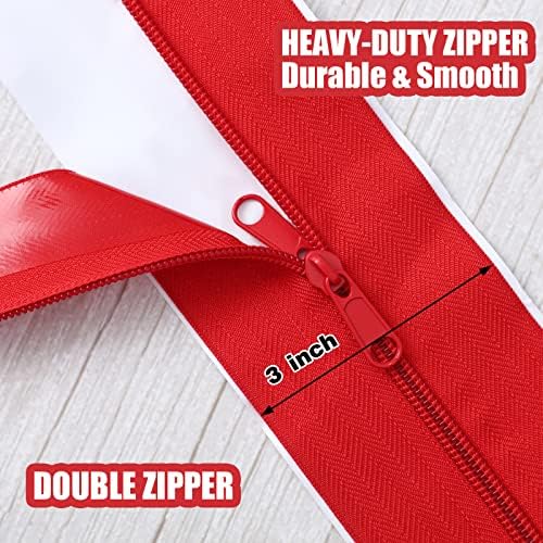 Tigeen 12 Roll Heavy Duty Zipper Door Dust Barriers 7 ft x 3 Inch - Image 3