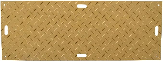 12 Pk 4' x 8' - 1/2" Thick Heavy Duty Tan Ground Protection Mats - Easily - Image 8