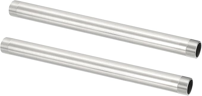 PATIKIL 304 Stainless Steel Pipe Fitting, 2 Pack 3/4" BSP Male x 3/4" BSP Male by PATIKIL