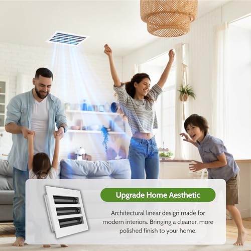 Modern Air Vent Cover 12x6 – Slim Design Aluminum Linear Slot Diffuser - Image 2