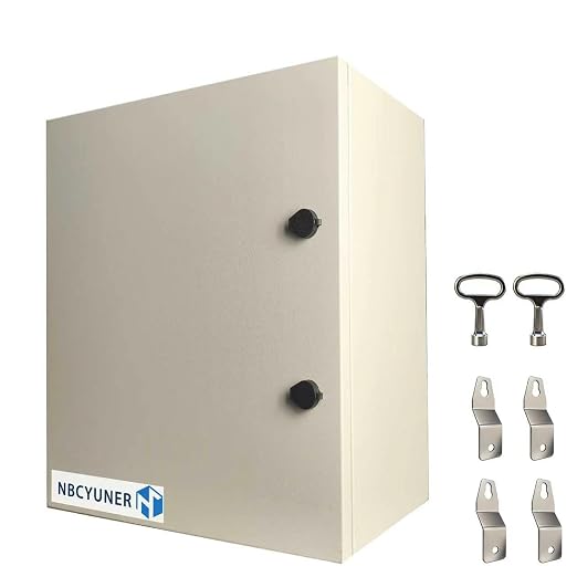 NBCYUNER 24x16x12 Electrical Enclosure Box NEMA 4 Outdoor Enclosure, IP66 by NBCYUNER
