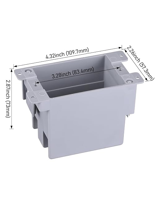 LEONLITE 12-Pack 14 Cubic Inch Single Gang Old Work Electrical Outlet Box | One - Image 3