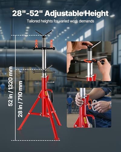 VEVOR Heavy-Duty V-Head Pipe Stand - Image 3
