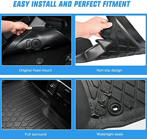 Nilight TPE Floor Mats for Ford F-150 F150 Lightning SuperCrew Cab - Image 4