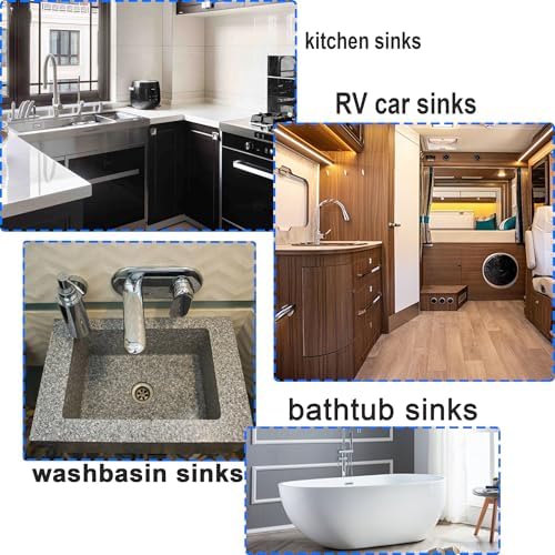 Flexible Sink Drain Pipe 1 1/2" 1 1/4" Sink P Trap, Adjustable Kitchen - Image 6