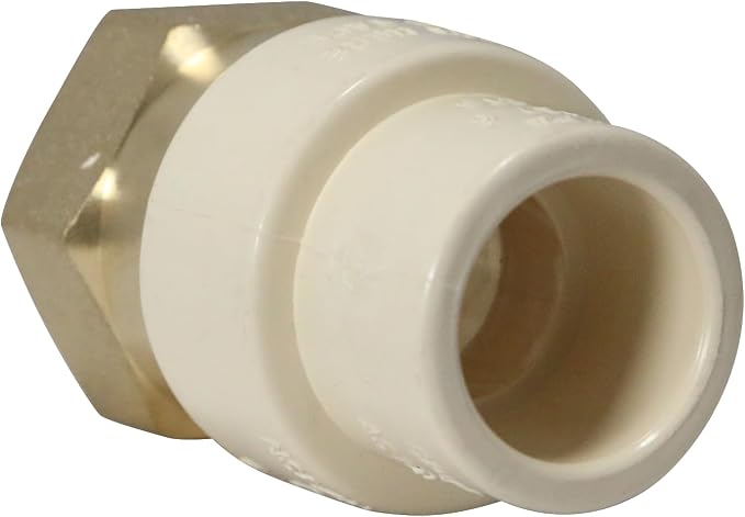 10 Pack XFITTING 1/2" CPVC to Brass FNPT Adapter 1/2" CPVC Female Adapter - Image 4