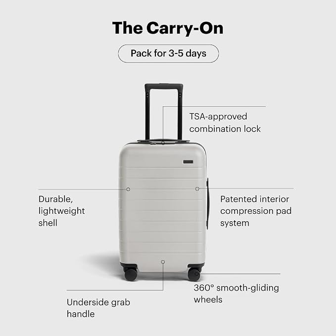Away Carry-On Luggage, Lightweight Hardside Suitcase - Image 2