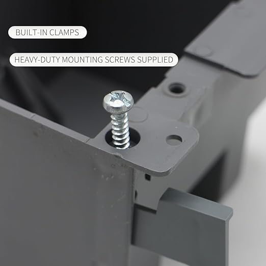 2-Gang Old Work Electrical Outlet Box, Plastic Junction Box - Image 4