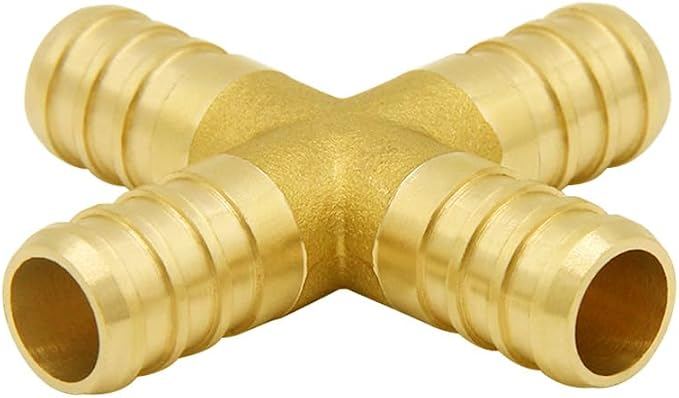 Hooshing 3/4" Pex Fitting 4 Ways Crimp Brass Pipe Fittings - Image 5