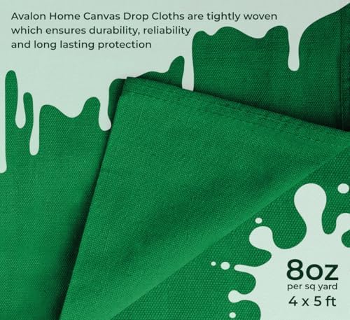Canvas Drop Cloth for Painting 4x5 feet Pack of 1-8oz Painters Drop Cloths for - Image 6