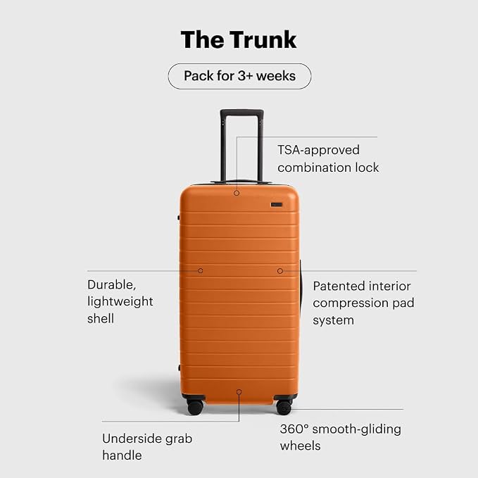 Away Large Trunk Luggage, 31 Inch Hardside Suitcase - Image 4