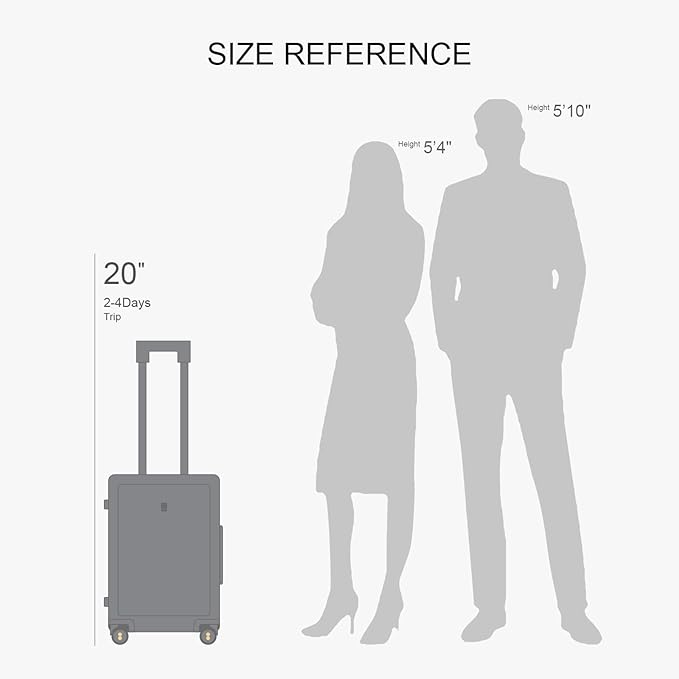 LEVEL8 Carry on Luggage Airline Approved, Carry-on Suitcases - Image 9