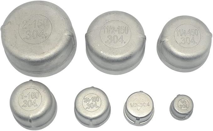 3/4" 0.75" Cap, NPT Female Threaded Cast Pipe Fitting, Stainless Steel 304 - Image 7