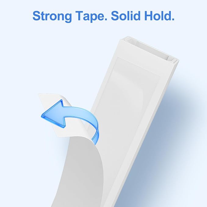 Yecaye Cord Covers for Wires on Wall, W0.95in H0.55in, Medium Cord Organizer - Image 4