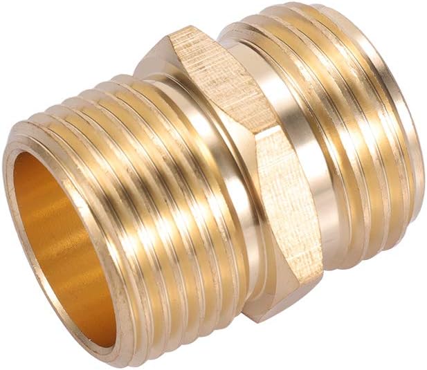 3/4”GHT Male x 3/4”NPT Male Connector, Brass Garden Hose Adapter, Brass Garden - Image 3