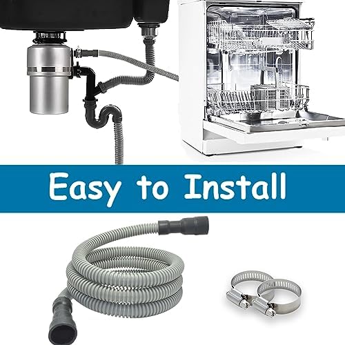 TTFLEX 12 FT Dishwasher Drain Hose, Flexible Dishwasher Discharge Hose - Image 7