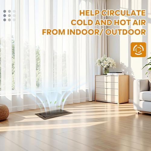 4" x 10" Floor Vent Covers Brown 4 Pack, Heavy Duty Walkable Vent Covers - Image 6