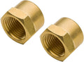 Brass Pipe Fitting Cap 1/2" NPT Female Hex Head 1200psi High Pressure by Legines