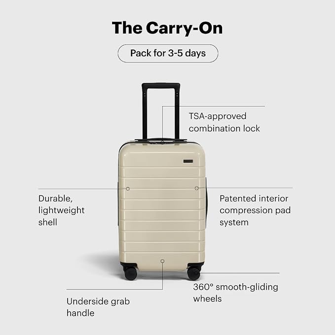 Away Carry-On Luggage, Lightweight Hardside Suitcase - Image 3