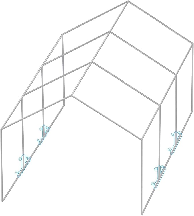 Aoneky 1'' Corner Canopy Fitting Couplers Kit - Image 2
