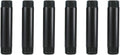 6 Pack 1/2" × 4" Pre-Cut Black Metal Pipe, Industrial Steel Fits Standard Half by GeilSpace