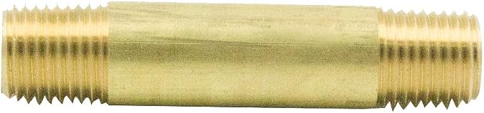 Brass Pipe Fitting, Long Nipple, 1/2" NPT Male x 1/2" NPT Male - Image 5
