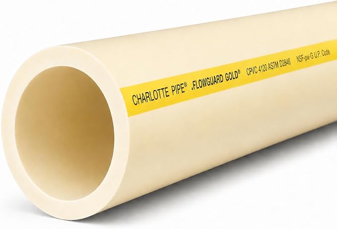 1 Inch FlowGuard Gold CPVC Pipe, Copper Tubing Size, Hot Water Chemical by Unknown