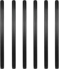 6 Pack 18" Pre-Cut Black Metal Pipe, Industrial Steel Fits Standard Three by GeilSpace