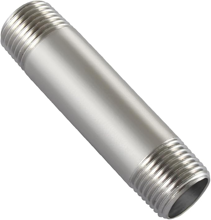 Beduan Stainless 3/4 NPT Male Threaded 6" Length Nipple Pipe Fitting | MPT by Beduan