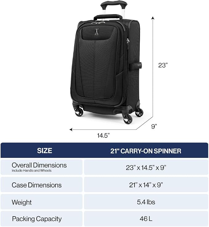 Travelpro Maxlite 5 Softside Expandable Carry-On Luggage - Image 7